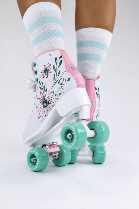 Rio Roller Artist Series Quad Roller Skates - Flora