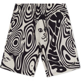 RIPNDIP Hypnotic Swimming Shorts - Black/Cream