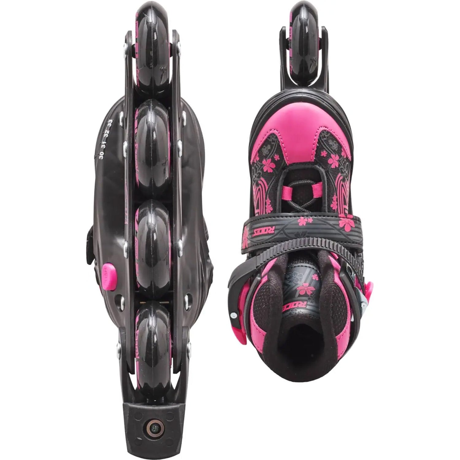 Roces Jokey 3.0 Adjustable Inline Skates - Black/Pink