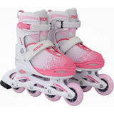 Roces Jokey X Adjustable Inline Skates - White/Pink