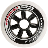 Rollerblade Hydrogen 100/85a Inline Skate Wheels - Black/White