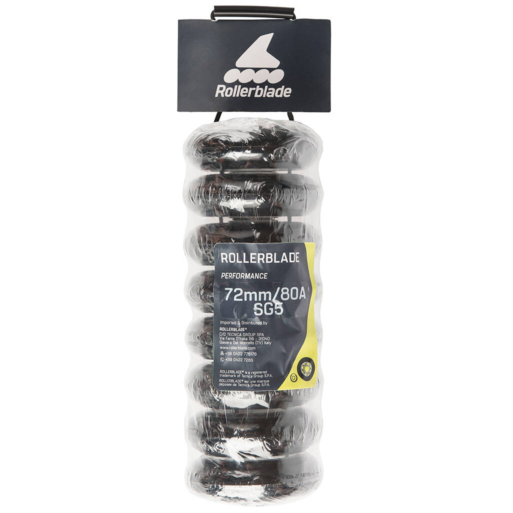 Rollerblade 72/80a SG5 6mm SP Inline Skate Wheels - Natural