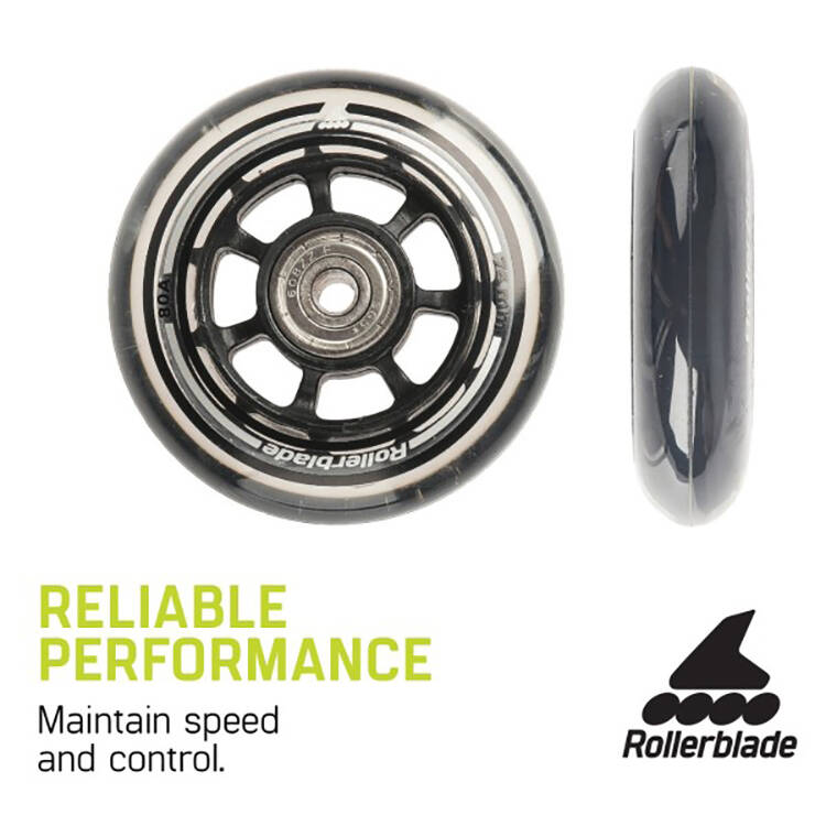 Rollerblade 76/80a SG5 6mm SP Inline Skate Wheels - Natural