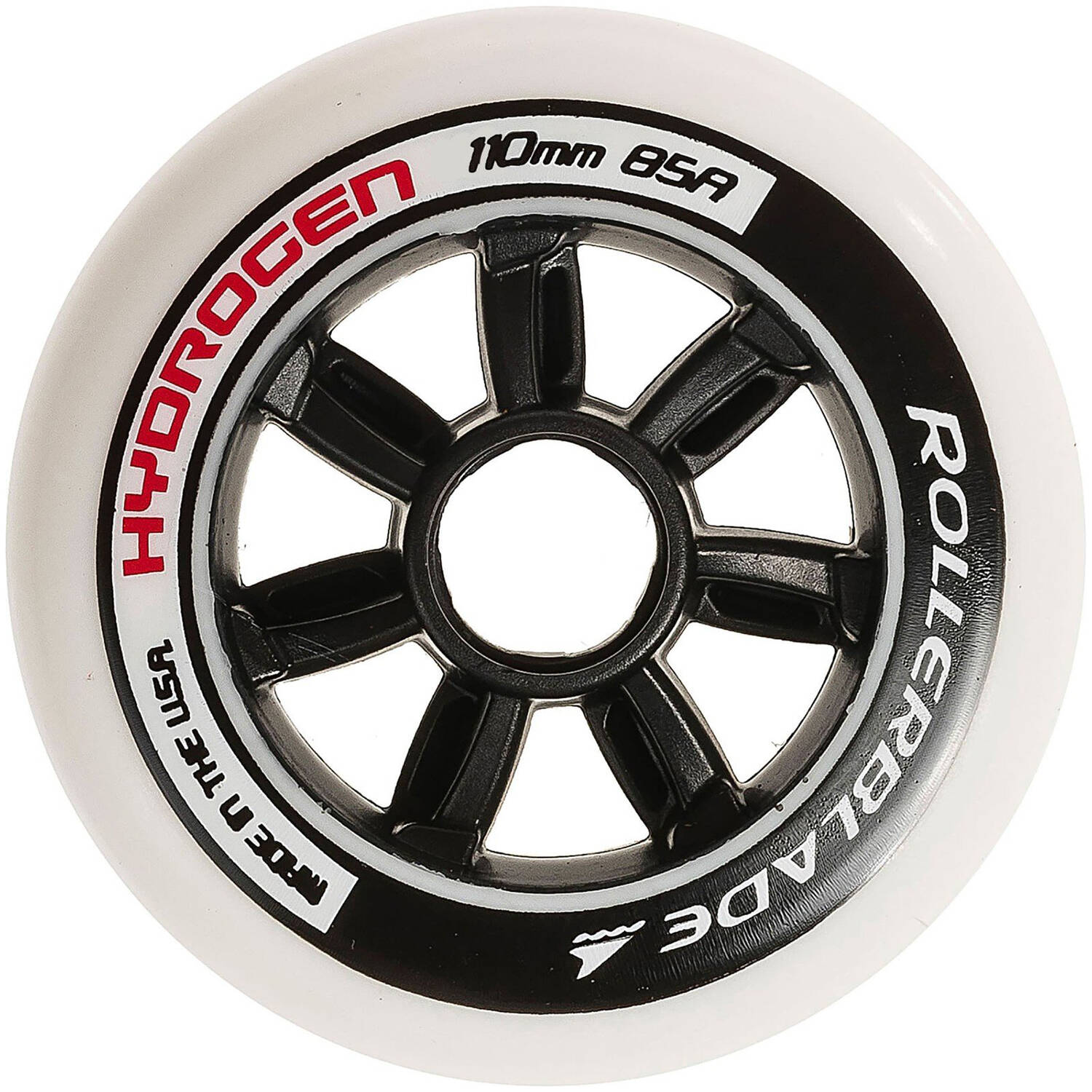 Rollerblade Hydrogen 110/85a Inline Skate Wheels - Black