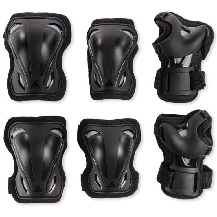 Rollerblade Skate Gear Jr Pad Set - Black/Grey