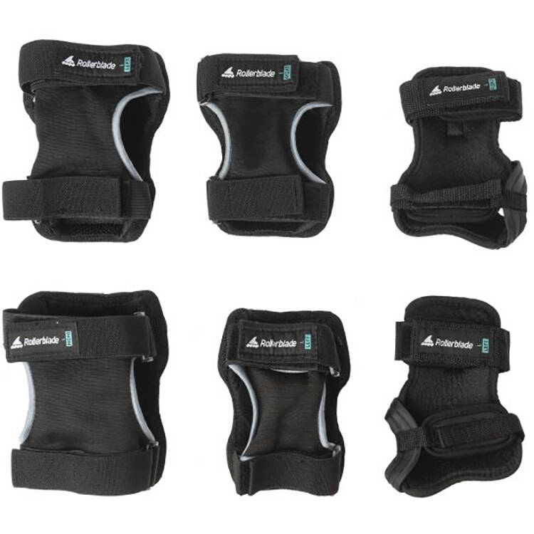 Rollerblade Skate Gear Jr Pad Set - Black/Grey