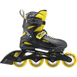 Rollerblade Fury Kids Adjustable Inline Skates - Black/Yellow