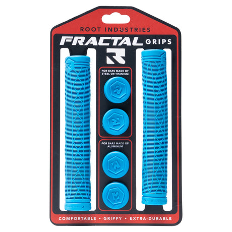 Root Industries Fractal Scooter Bar Grips - Blue