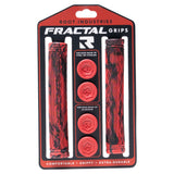 Root Industries Fractal Scooter Bar Grips - Red/Black