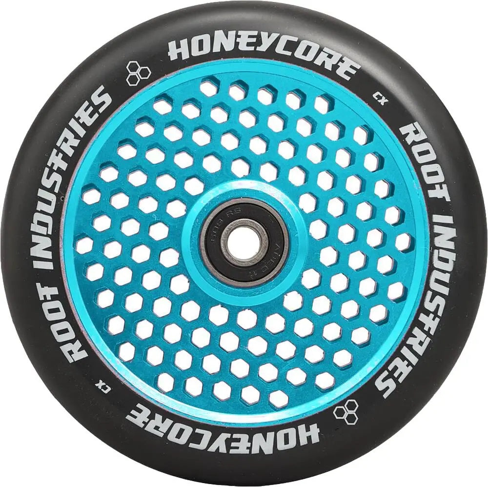 Root Industries Honeycore 120mm Scooter Wheel - Black/Sky Blue