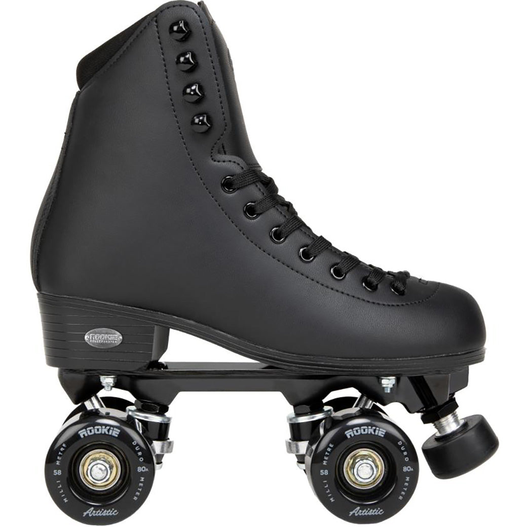 Rookie Artistic Quad Roller Skates - Black