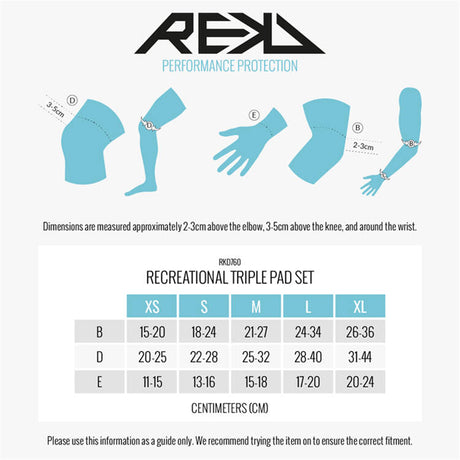 REKD Recreational Triple Pad Set - Black