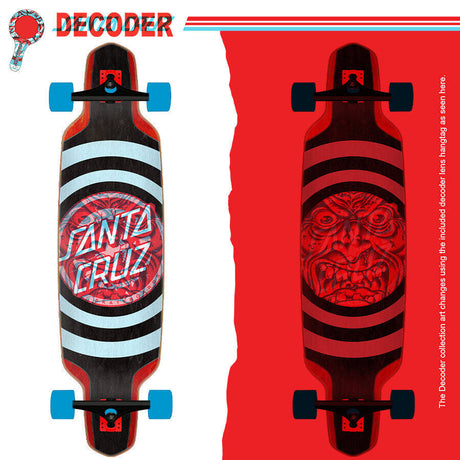 Santa Cruz Decoder Roskopp Drop Thru Complete Longboard - Multi 37.5"