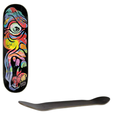 Santa Cruz Everslick Roskopp Pseudo Skateboard Deck - Multi 8"