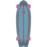 Santa Cruz Prismatic Dot Shark Complete Cruiser - Silver 27.7"