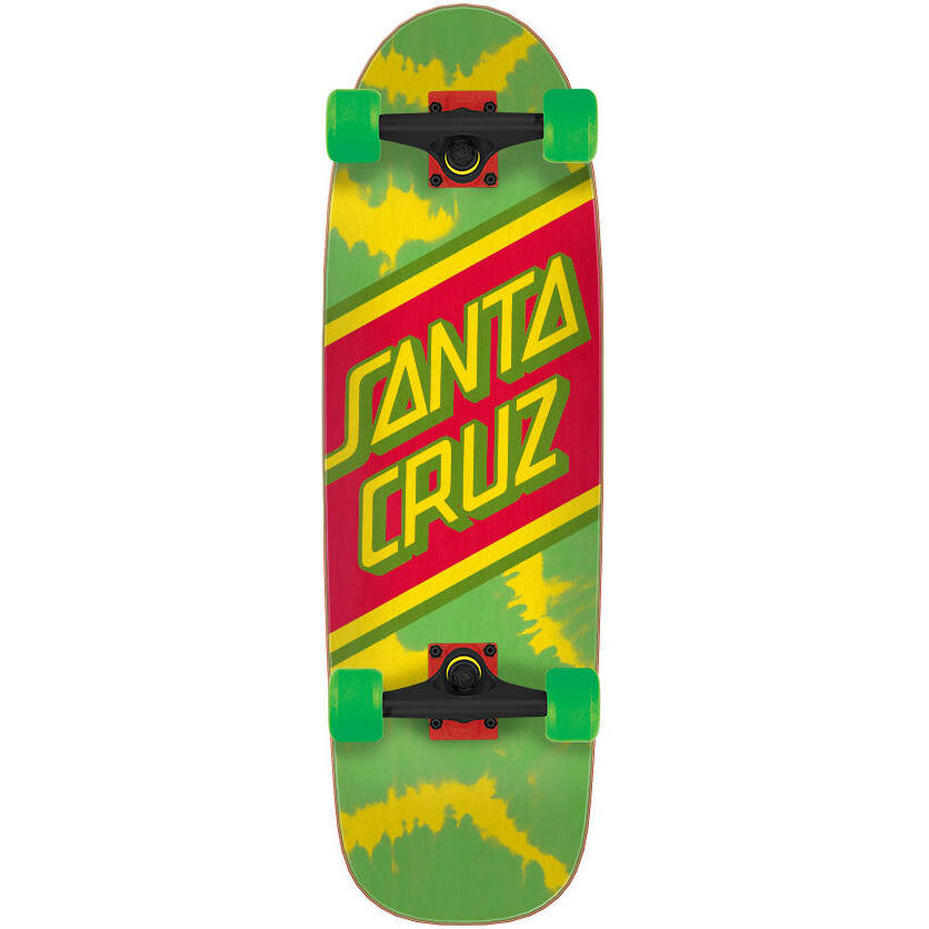 Santa Cruz Rasta Tie Dye Complete Cruiser - 29.05"