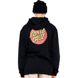Santa Cruz Classic Dot Chest Hoodie - Black