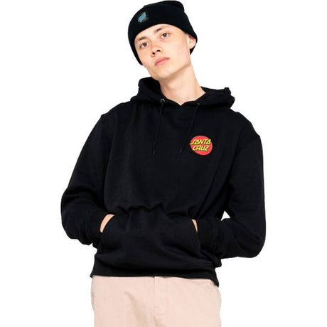 Santa Cruz Classic Dot Chest Hoodie - Black