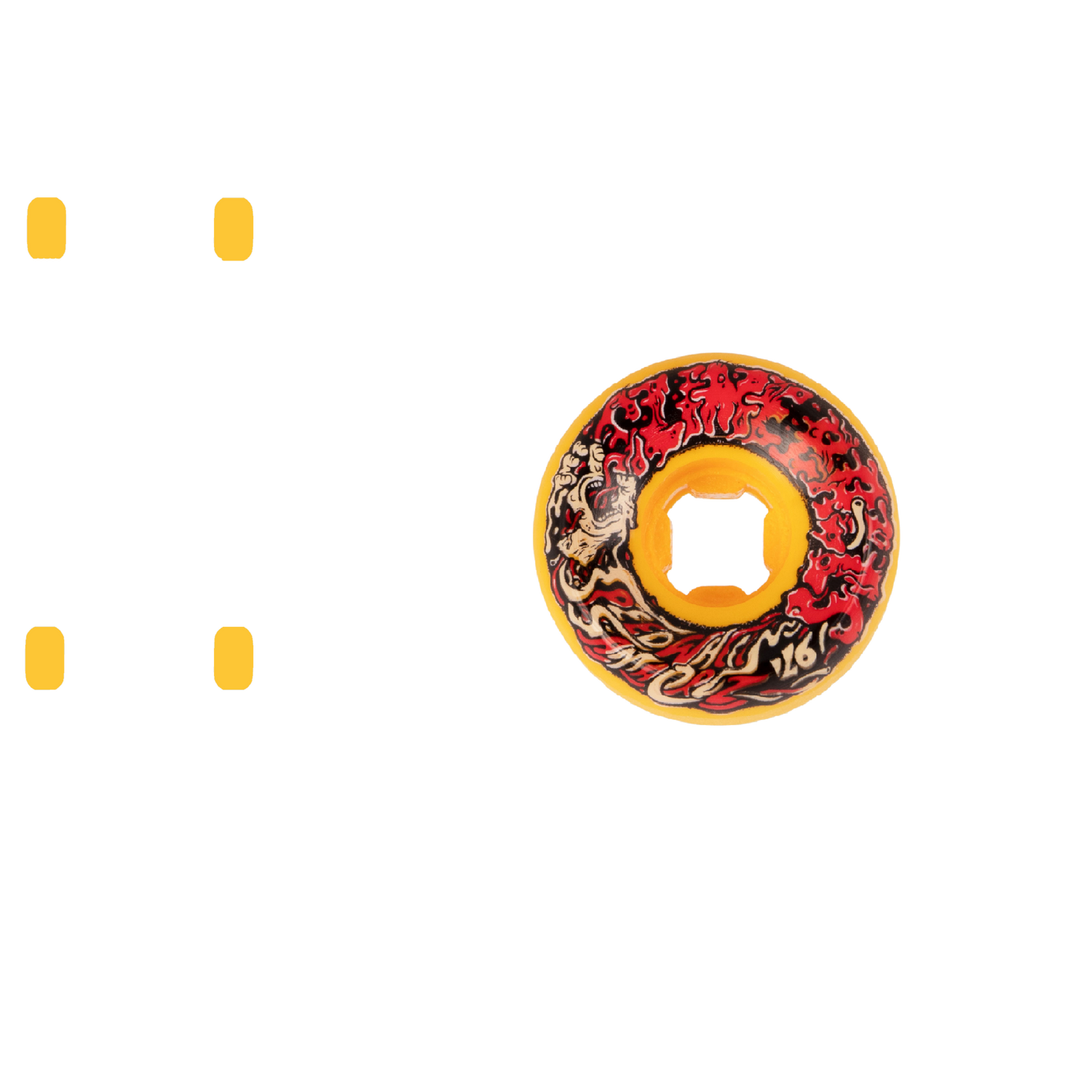 Santa Cruz Slime Balls Vomit Mini II 97a Skateboard Wheels - Orange 53mm