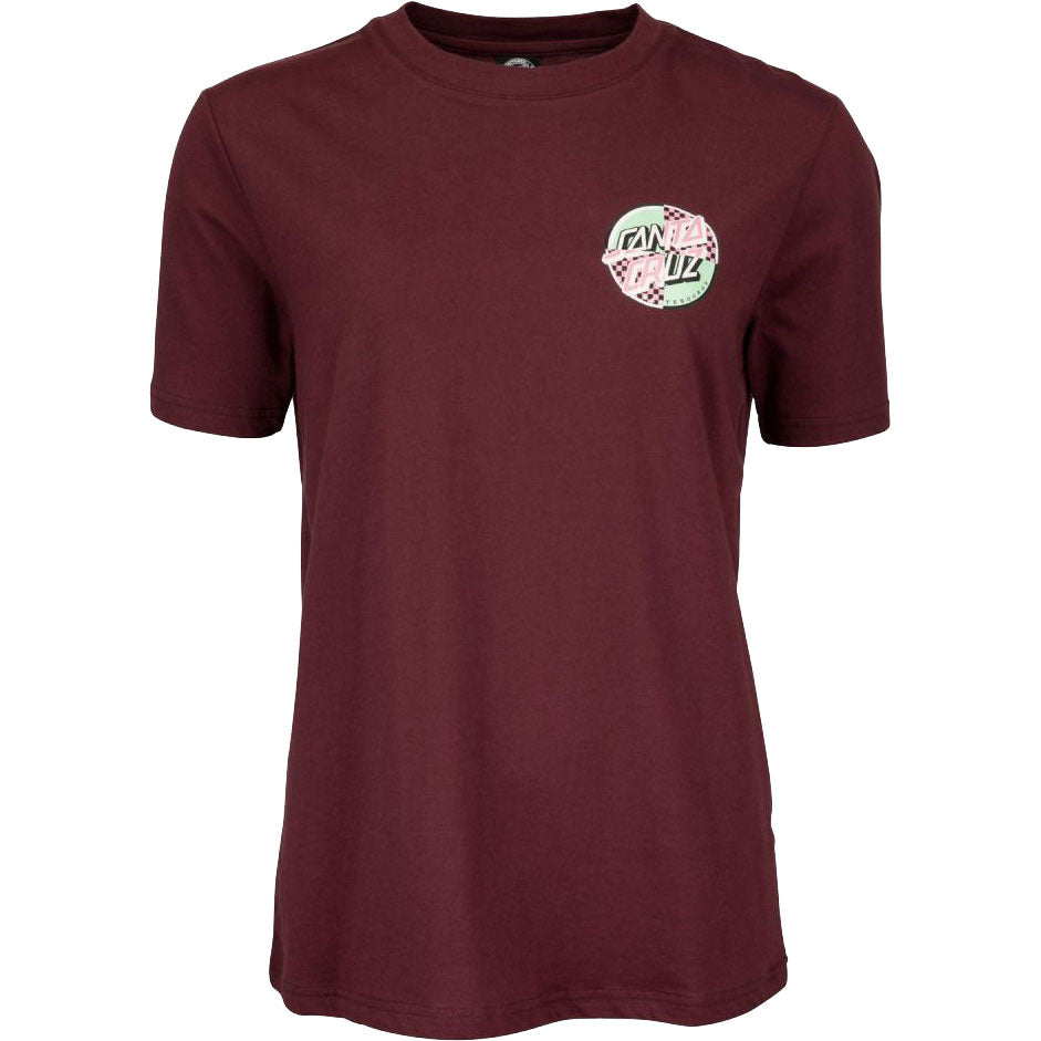 Santa Cruz Intro Dot T Shirt - Beetroot