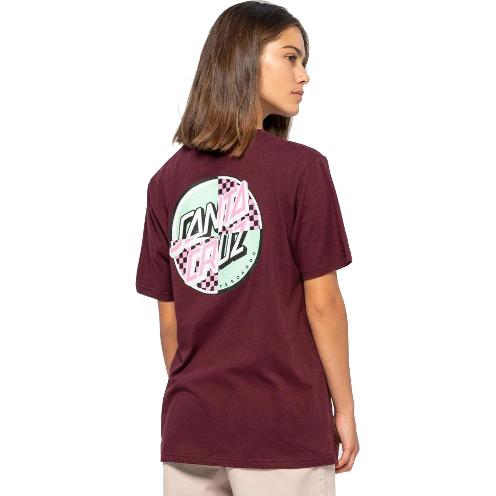 Santa Cruz Intro Dot T Shirt - Beetroot