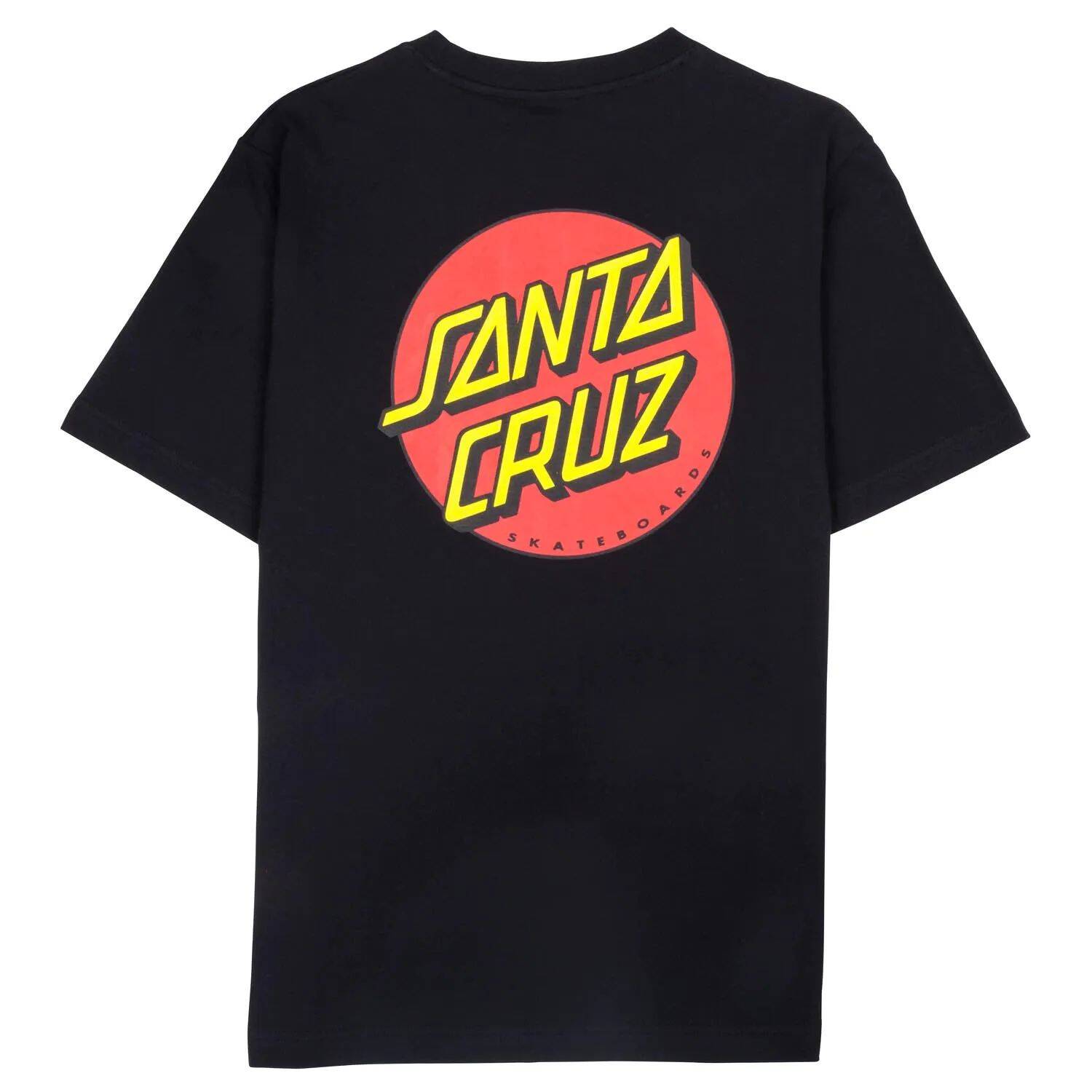 Santa Cruz Classic Dot Chest T Shirt - Black