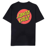Santa Cruz Classic Dot Chest T Shirt - Black