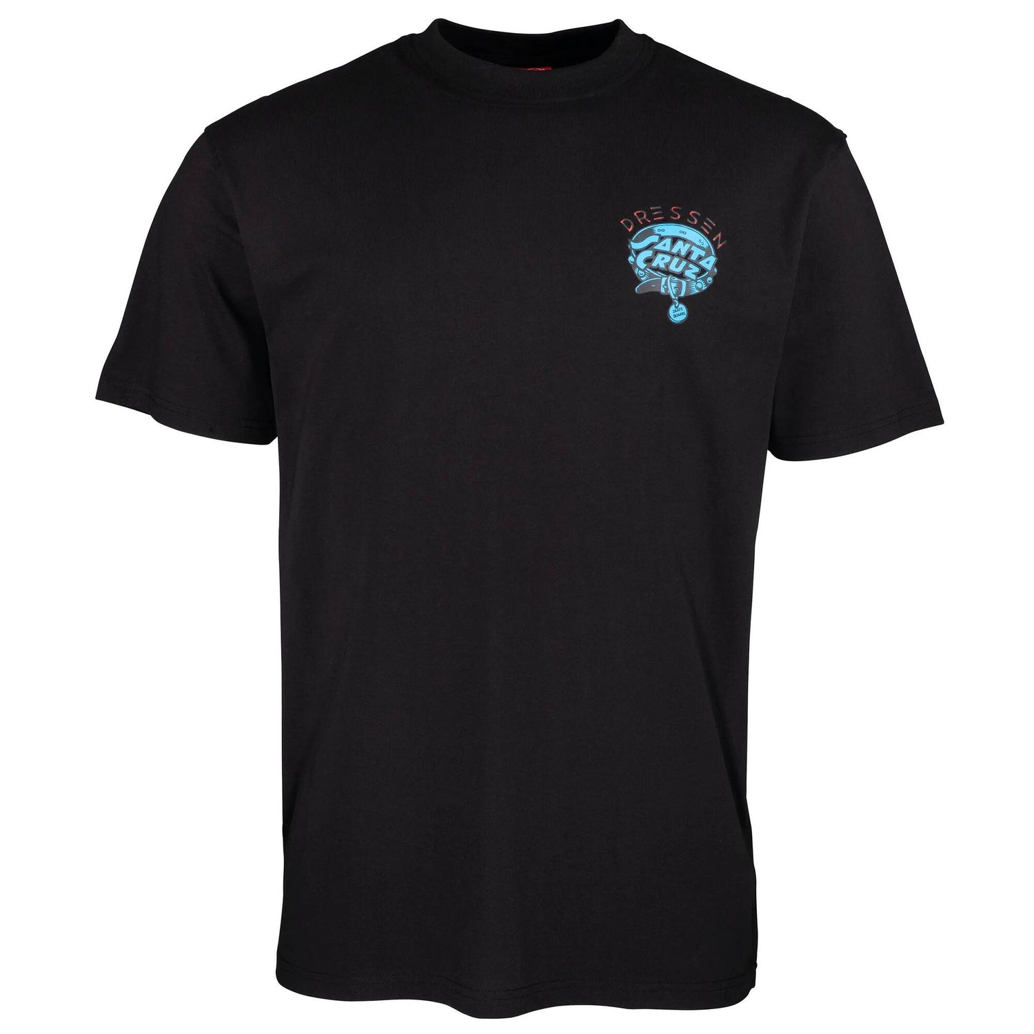 Santa Cruz Dressen Pup Dot Chest T Shirt - Black