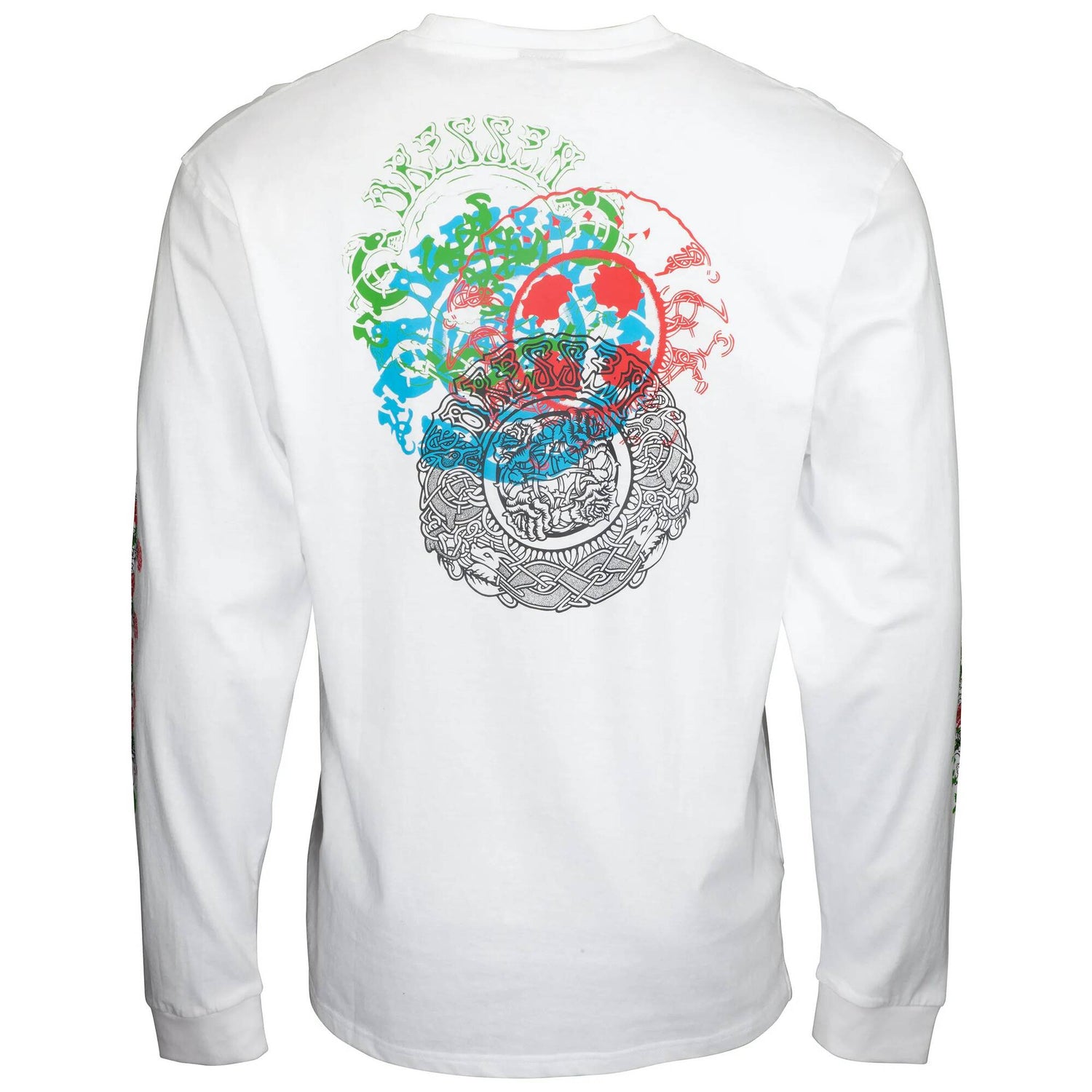 Santa Cruz Dressen Roses Long Sleeve T Shirt - White