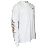 Santa Cruz Dressen Roses Long Sleeve T Shirt - White