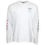 Santa Cruz Dressen Roses Long Sleeve T Shirt - White XL