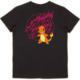 Santa Cruz x Pokemon Fire Type 1 Kids T Shirt - Black
