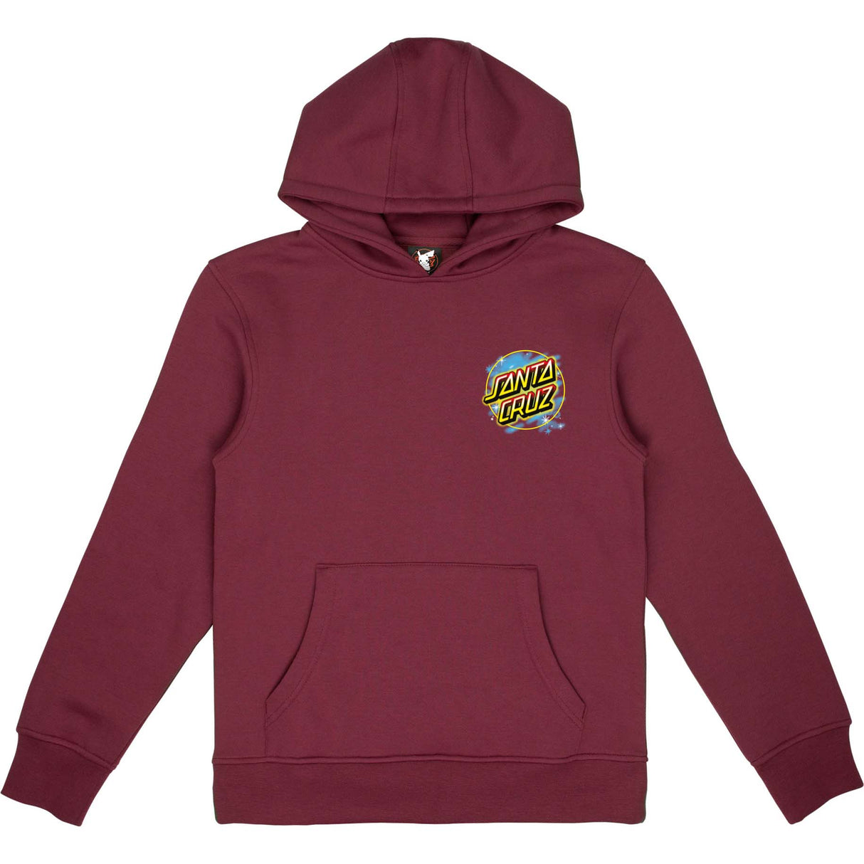 Santa Cruz x Pokemon Pikachu Spray Dot Kids Hoodie - Maroon
