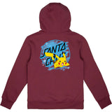 Santa Cruz x Pokemon Pikachu Spray Dot Kids Hoodie - Maroon
