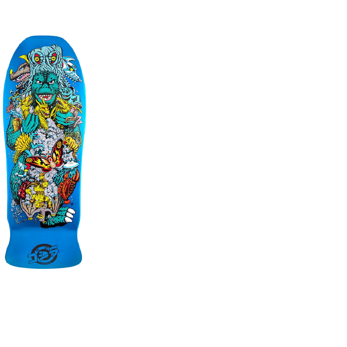 Santa Cruz x Godzilla Skateboard Deck - Kaiju Roskopp 10.125"