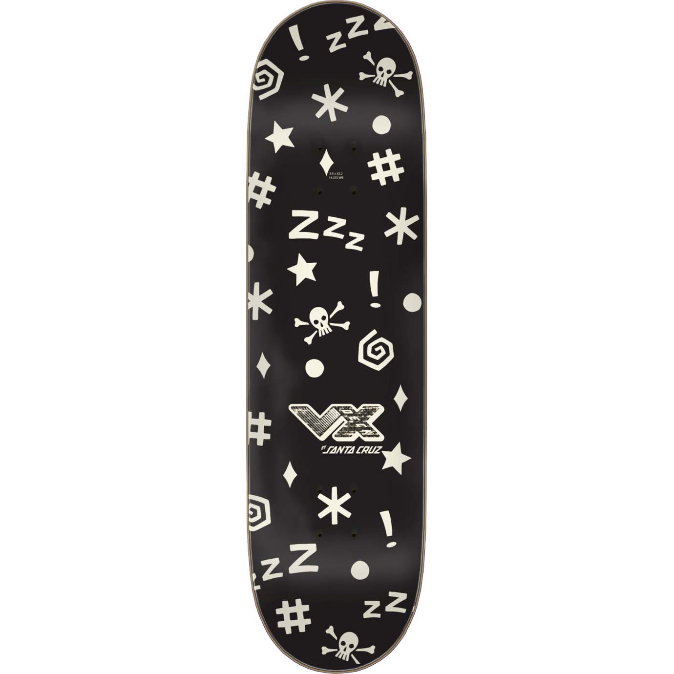 Santa Cruz VX Fever Dream Skateboard Deck - Wooten 8.5"