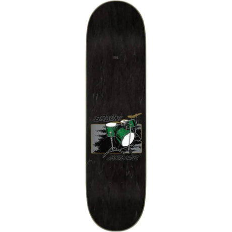 Santa Cruz Braun Drum Kit Skateboard Deck - Black 8.25''