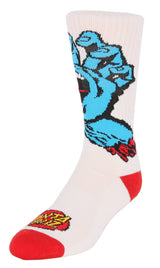 Santa Cruz Screaming Hand Socks - White
