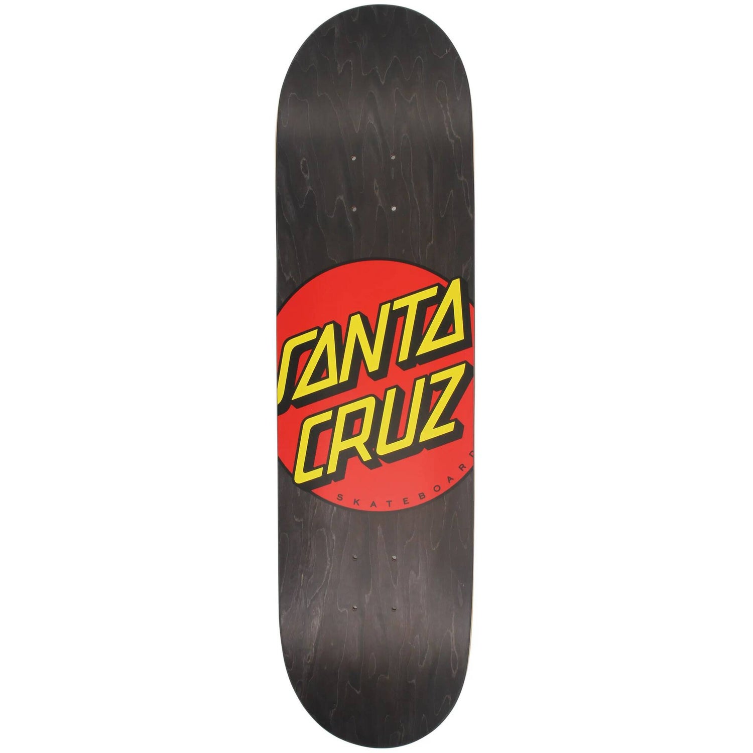 Santa Cruz Classic Dot Skateboard Deck - Black 8.25''