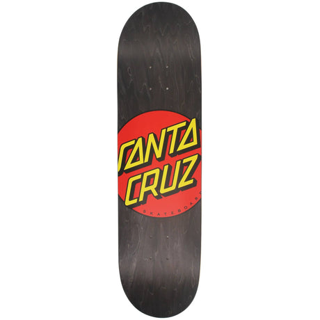 Santa Cruz Classic Dot Skateboard Deck - Black 8.25''