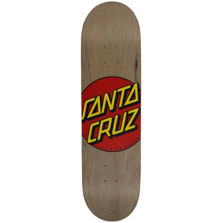 Santa Cruz Classic Dot Skateboard Deck - Grey 8.375''