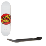 Santa Cruz Classic Dot Skateboard Deck - White 8''