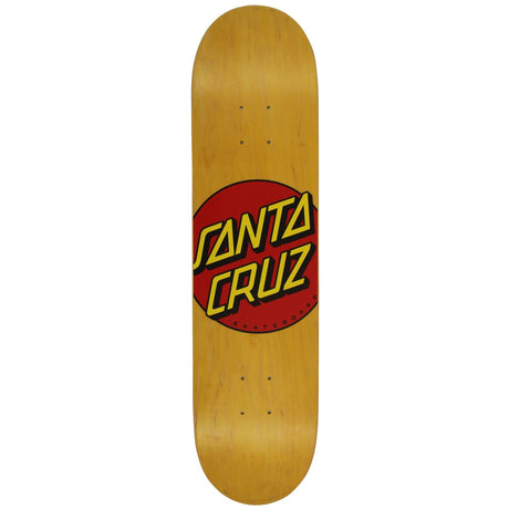 Santa Cruz Classic Dot Skateboard Deck - Yellow 7.75''