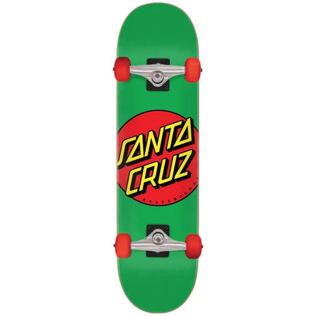 Santa Cruz Classic Dot Mid Sk8 Complete Skateboard - Green 7.8''
