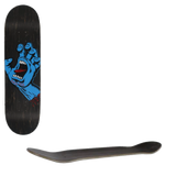 Santa Cruz Screaming Hand Skateboard Deck - Black 8.6''