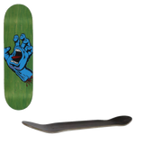 Santa Cruz Screaming Hand Skateboard Deck - Green 8.8''