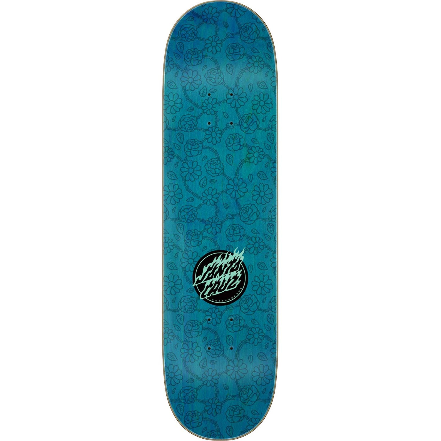 Santa Cruz Floral Flame Dot Skateboard Deck - 8.25"