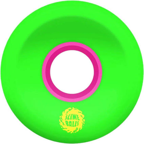 Santa Cruz Slime Balls OG Slime 78a Skateboard Wheels - Green/Pink 54.5mm