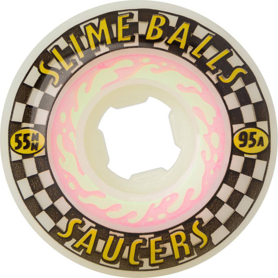Santa Cruz Saucers 95a Skateboard Wheels - Multi 55mm