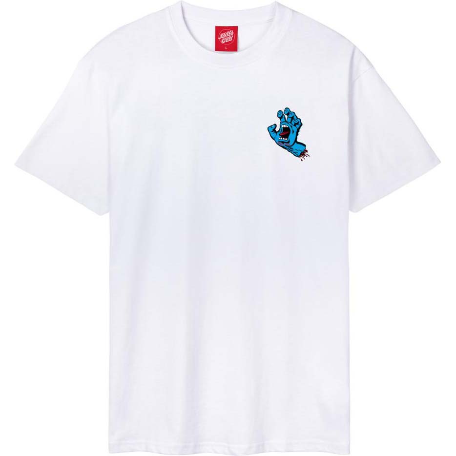 Santa Cruz Screaming Hand Chest T Shirt - White